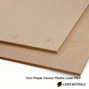 5mm Maple Veneer Medite Laser MDF