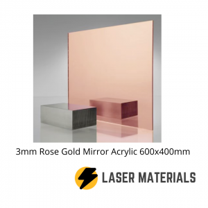 rose gold mirror acrylic