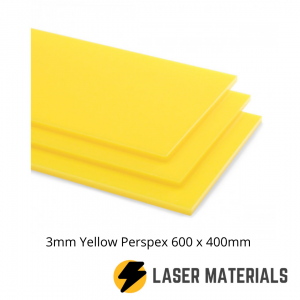 3mm yellow perspex acrylic