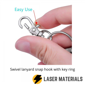 swivel lanyard snap hook with key ring