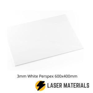 3mm White Perspex 600x400mm