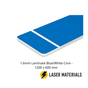 1.6mm Laminate Blue/White Core - 1200 x 600 mm