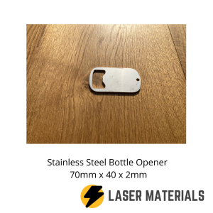 Stainless Steel Bottle Opener 70mm x 40 x 2mm
