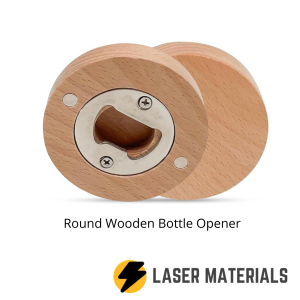 Round Wooden Bottle opener