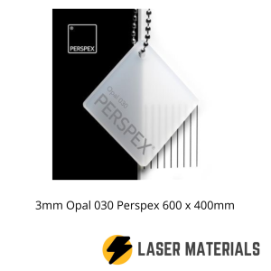 3mm Opal 030 Perspex Sheet (600 x 400 mm)