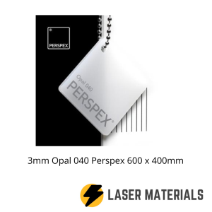3mm Opal 040 Perspex 600 x 400mm